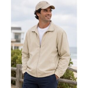 Weatherproof Windbreaker Jacket Mens XL Beige Coastal Gorpcore Travel